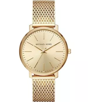 Женские часы Michael Kors Pyper с тремя стрелками из нержавеющей стали, золотой