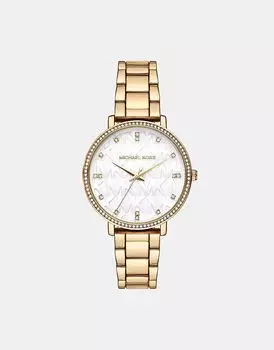 Женские часы Michael Kors Pyper с тремя стрелками из сплава золотистого оттенка — ЗОЛОТО