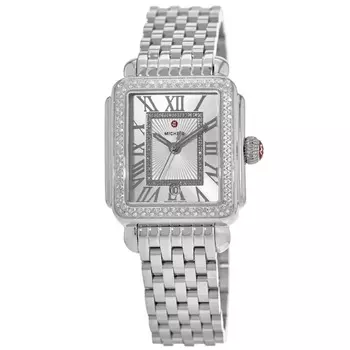 Женские часы Michele Deco Madison Diamond из нержавеющей стали MWW06T000163, серебряный