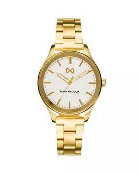 Женские часы Midtown с тремя стрелками, золотой IP-сталь и браслетом Mark Maddox, золотой