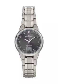 Женские часы на радиоуправлении 4460836 DUGENA, серебро