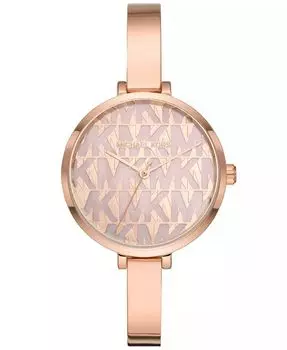 Женские часы Naia из сплава розового золота с тремя стрелками, 38 мм Michael Kors, розовый