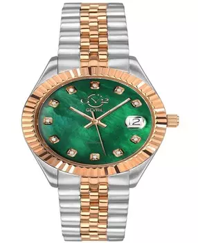 Женские часы Неаполь, швейцарские кварцевые двухцветные часы-браслет из нержавеющей стали, 34 мм Gevril