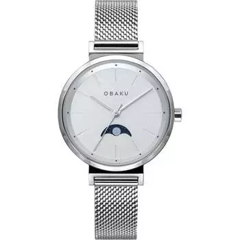 Женские часы Obaku Maane с серебряным циферблатом
