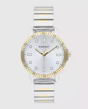 Женские часы Ornella RA663203 из стали с двухцветным ремешком Radiant, серебряный