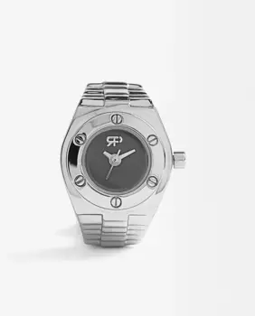 Женские часы Parfois из нержавеющей стали с серебряным кольцом, серебряный