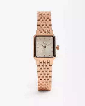 Женские часы Parfois Square из нержавеющей стали, розовое золото, розовый