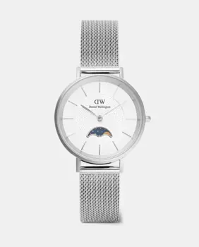 Женские часы Petit Lune серебряного цвета с фазами Луны Daniel Wellington, серебряный