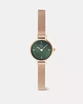 Женские часы Petit Mini DW00100742 в розовой стальной сетке Daniel Wellington, розовый