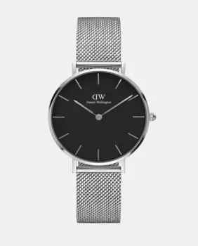 Женские часы Petite Mesh DW00100162 в стальной сетке Daniel Wellington, серебряный
