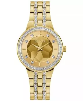 Женские часы Phantom с золотистым браслетом из нержавеющей стали, 33 мм Bulova, золото