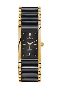 Женские часы Quadra Ceramica 4460591 DUGENA, цвет Schwarz Gold