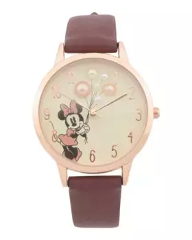 Женские часы с Минни Маус Disney, темно-бордовый