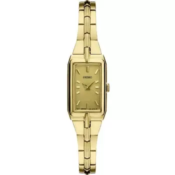 Женские часы Seiko Essential золотистого цвета с браслетом из нержавеющей стали — SWR048, желтый