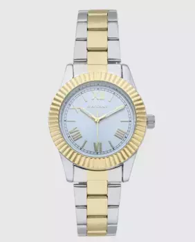 Женские часы Sirene mini RA659202 из стали с двухцветным ремешком Radiant, серебряный