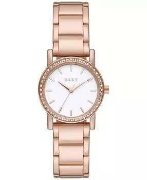 Женские часы Soho из нержавеющей стали с браслетом цвета розового золота, 29 мм DKNY, золотой