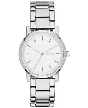 Женские часы Soho с браслетом из нержавеющей стали, 34 мм DKNY, серебро