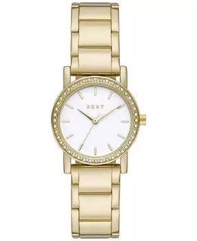 Женские часы Soho с золотистым браслетом из нержавеющей стали, 29 мм DKNY, золотой