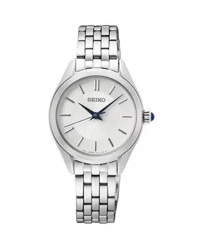 Женские часы SUR537P1 со стальным и серебряным ремешком Seiko, серебро