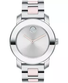Женские часы Swiss Bold Blush с браслетом из керамики и нержавеющей стали, 36 мм Movado