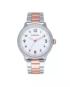 Женские часы Timmy RA627205 из стали с двухцветным ремешком из розового золота Radiant, серебрянный