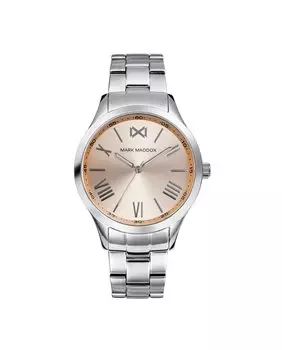 Женские часы Tooting с тремя стальными стрелками и браслетом Mark Maddox, серебро