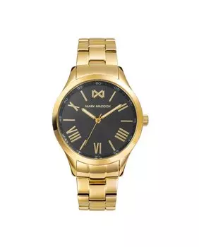 Женские часы Tooting с тремя стрелками из золотой стали и браслетом Mark Maddox, золотой