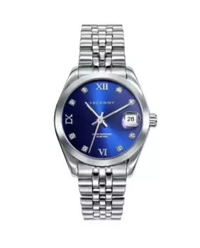 Женские часы Viceroy Chic из стали с календарем и серебряным ремешком, серебрянный