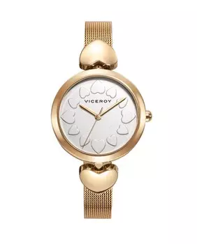 Женские часы Viceroy Kiss из стали с миланской сеткой из золота, ip Viceroy, золотой