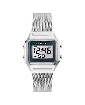 Женские часы Zoom GW0343L1 со стальным и серебряным ремешком Guess, серебро