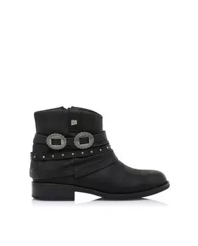 Женские черные ботильоны с заклепками на щиколотке Mustang, черный