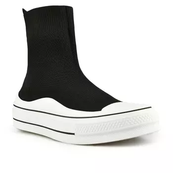 Женские черные ботинки на платформе Tendenz