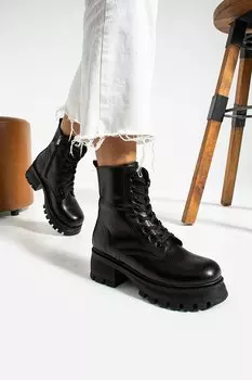 Женские черные ботинки TRENDBU