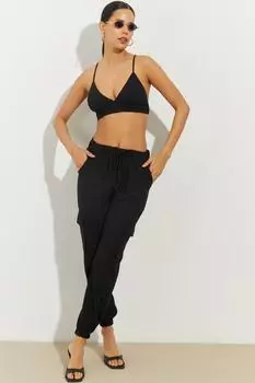 Женские черные брюки-карго BR1293 Cool & Sexy, черный