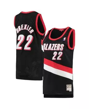 Женские черные джерси Swingman Clyde Drexler Portland Trail Blazers 1991-92 гг. Mitchell & Ness, черный