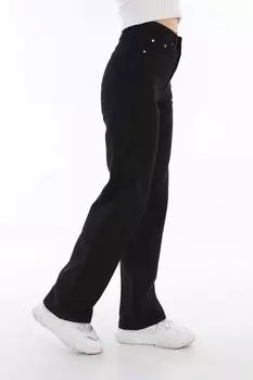 Женские черные джинсы-палаццо с завышенной талией Bike Life, черный