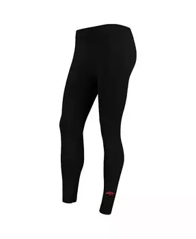 Женские черные флисовые леггинсы Arkansas Razorbacks Zoozatz, черный