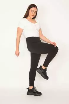 Женские черные колготки больших размеров ans, черный