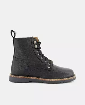 Женские черные кожаные ботильоны Birkenstock, черный