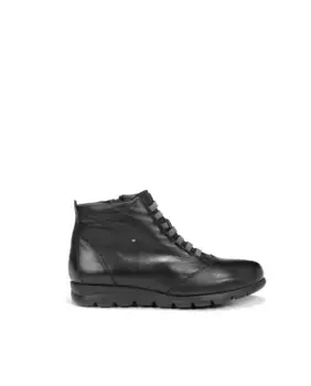 Женские черные кожаные ботильоны Fluchos