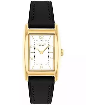 Женские черные кожаные часы Reese 24 мм COACH, черный