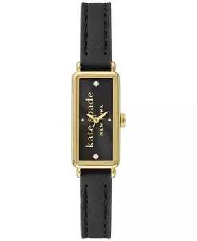 Женские черные кожаные часы Rosedale 32 мм kate spade new york, черный