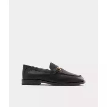 Женские черные кожаные тапочки Aldo