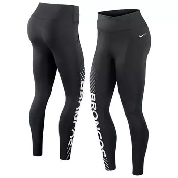 Женские черные леггинсы-кроссоверы Nike Denver Broncos Yard Line Nike
