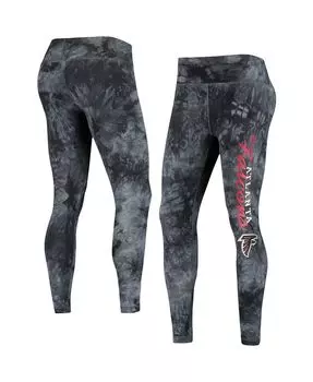 Женские черные леггинсы с принтом тай-дай Atlanta Falcons Burst Concepts Sport, черный