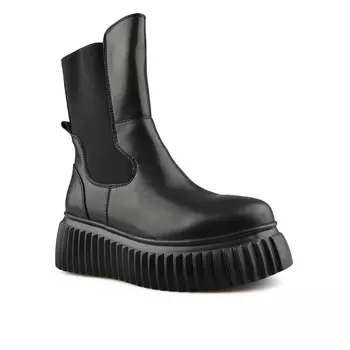 Женские черные повседневные ботинки на платформе Tendenz