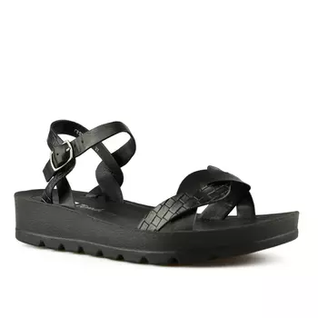 Женские черные повседневные сандалии на платформе Tendenz