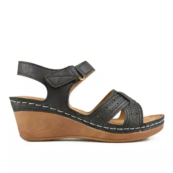 Женские черные повседневные сандалии на платформе Tendenz