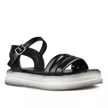 Женские черные повседневные сандалии на платформе Tendenz