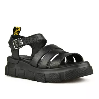 Женские черные повседневные сандалии на платформе Tendenz